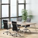Cadeira de Escritório Ergonômica Giratoria 360° Inclinável com Altura Ajustável Rodas Apoio de Braços 54x62x104 - 114 cm Preto