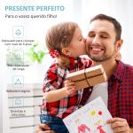 Trotinete para Crianças com Guiador Ajustável em Altura Travão Duplo e Estrutura de Aço 120x58x75 - 80 cm Azul