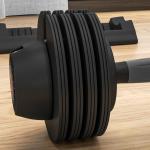 Halteres Ajustáveis 4 em 1 2x10 kg com Ajuste Rápido do Peso, Base de Armazenamento e Pega Antiderrapante para Treino em Casa