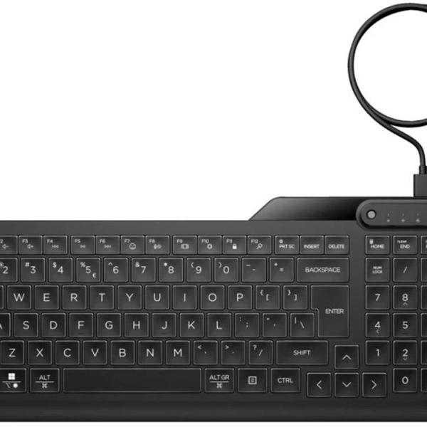 Teclado 400 USB Retroiluminado PT (Preto) - HP