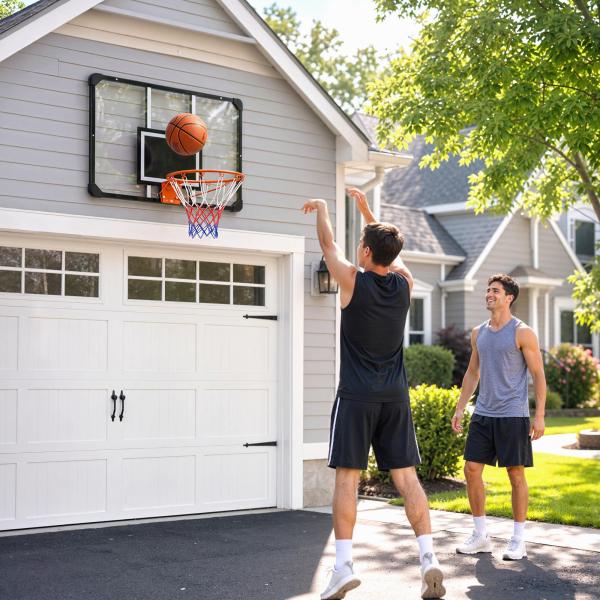Tabela de Basquetebol de Parede com Quadro e Estrutura de Aço para Utilização em Interiores e Exteriores 113x61x73 cm Preto