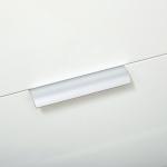 Aparador de Sala de Estar com 4 Gavetas de Alto Brilho Porta e Prateleiras Ajustáveis 105x35x92 cm Branco e Madeira