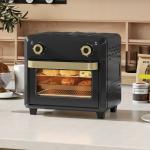 Forno com Air Fryer 10 L com 2 Botões, Convecção 360°, até 230 °C, Temporizador 60 Min, Tabuleiro e Cesto