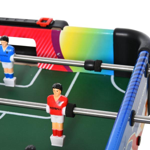 Mesa de Jogos Dobrável 4 em 1 Matraquilhos Hóquei de Mesa Bilhar Pingue - Pongue e Acessórios Incluídos 86,5x43,5x64 cm Multicor