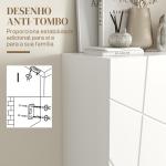 Móvel Sapateira de Entrada Armário Sapateira com Prateleiras Ajustáveis para 15 - 20 Pares de Sapatos 72x31,5x95 cm Branco