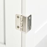 Móvel para Lavatório Pousar Armário para Casa de Banho de Madeira com 2 Portas e Prateleira Interior Ajustável 60x30x60cm Branco