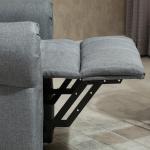 Poltrona Reclinável Elétrica Levanta Pessoas com Massagem Vibratória e Aquecimento 98x96x105 cm Cinza