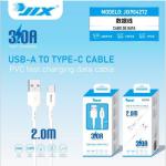 Cabo de Dados USB-A para Type-C (2M) – 3.0A