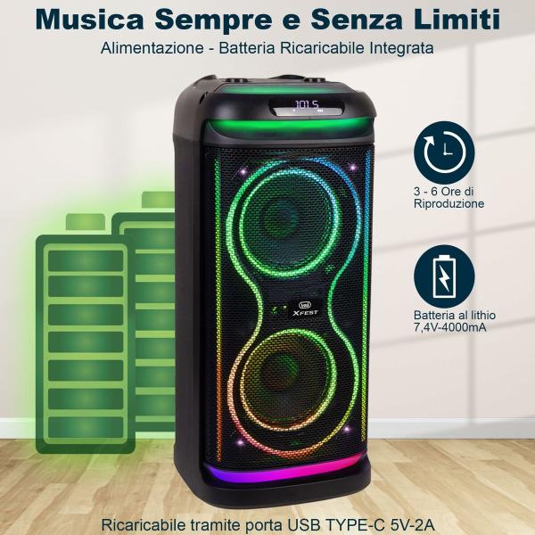 Altifalante Portátil Trevi Trevi XF 650 KB