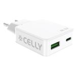 Carregador de Parede Celly SLIMTC1C1A45WWH Branco 45 W