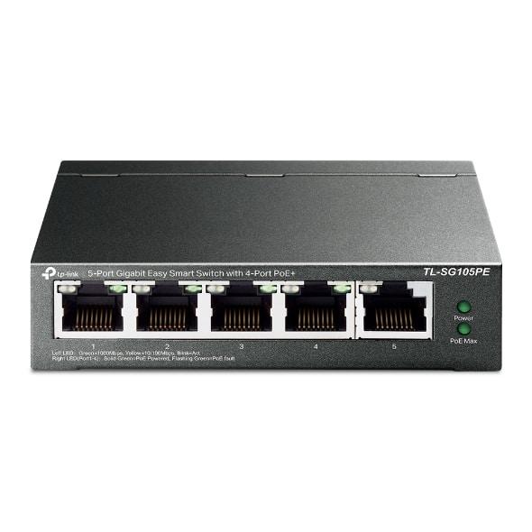 Switch TP - Link TL - SG105PE 5 Portas RJ - 45 10/100/1000 PoE — Recondicionado
