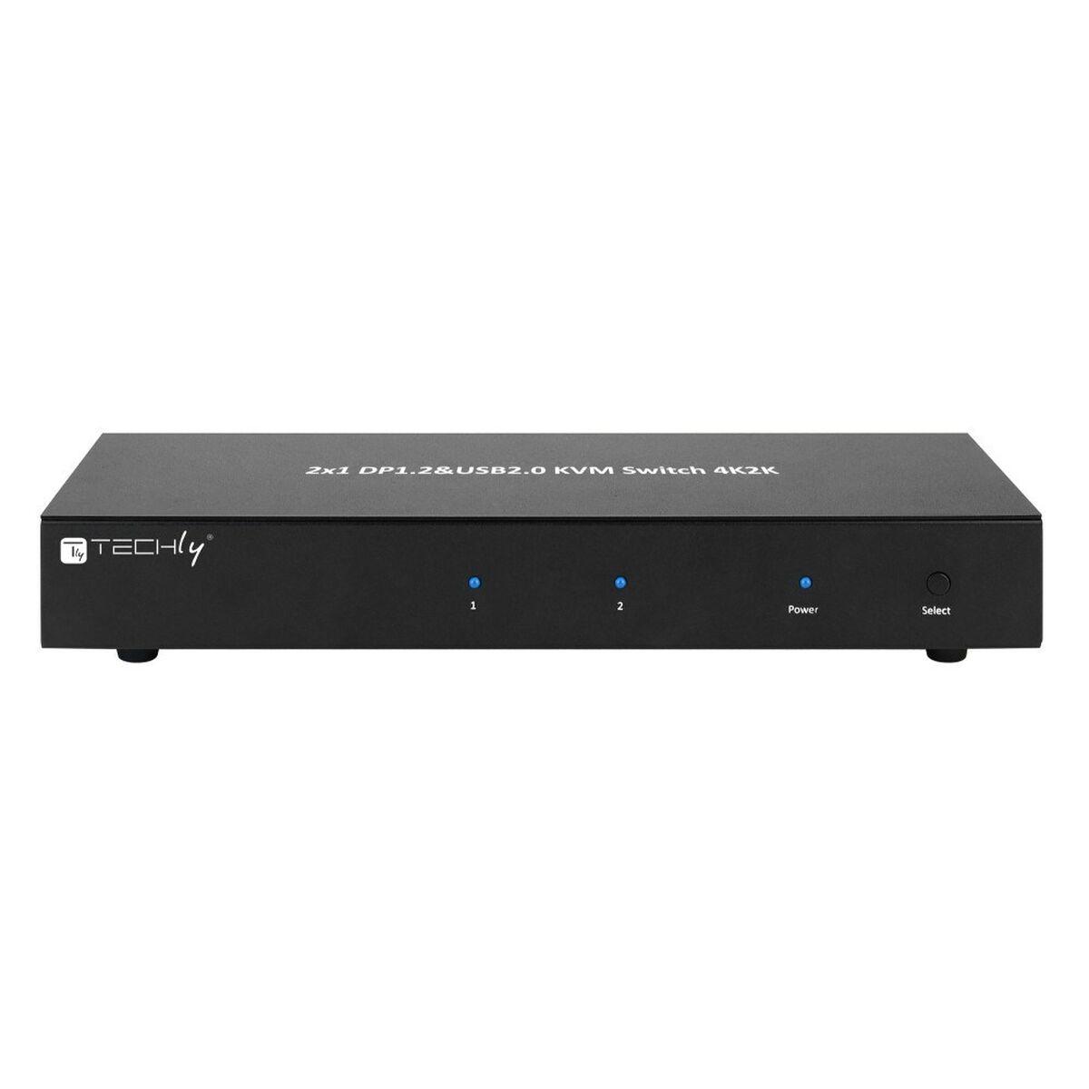 Switch KVM Techly DP-KVM2