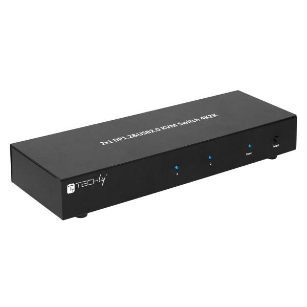 Switch KVM Techly DP-KVM2