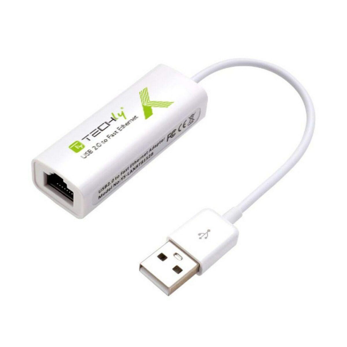Adaptador USB para Ethernet Techly 107630 15 cm