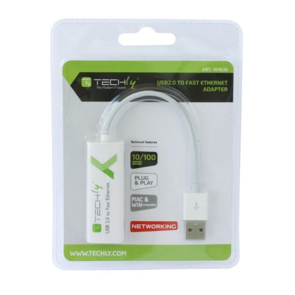 Adaptador USB para Ethernet Techly 107630 15 cm