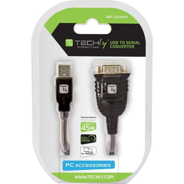 Adaptador USB para Porto Série Techly IDATA USB-SER-2T 45 cm