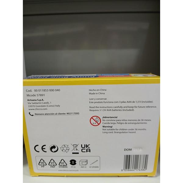 Robot interativo Chicco 17 x 11 x 25 cm