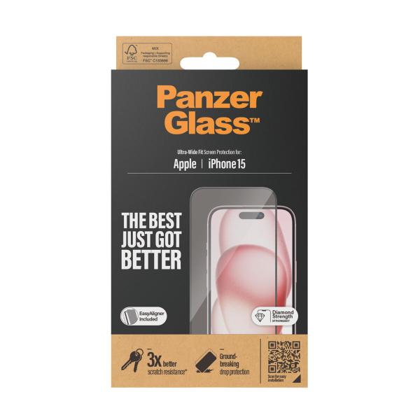 Protetor de ecrã para o telemóvel Panzer Glass 2809 Apple