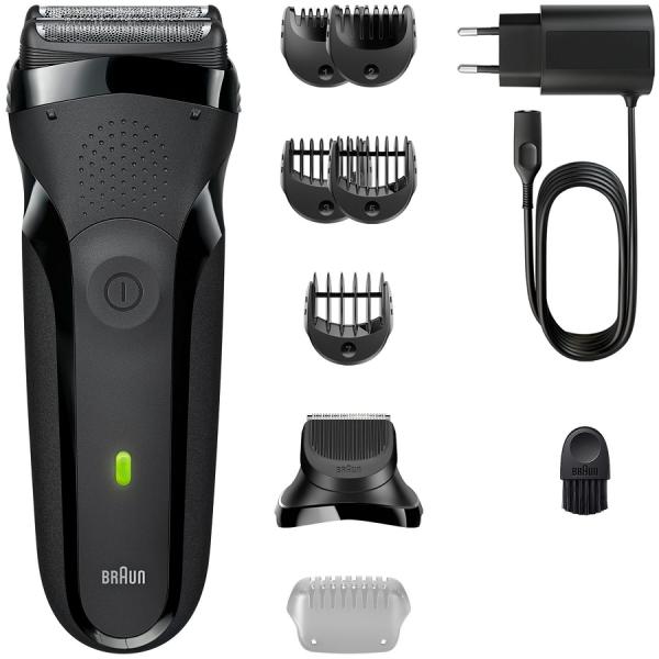 Máquina de Barbear Series 3 300BT (Preto/Cinzento) - BRAUN