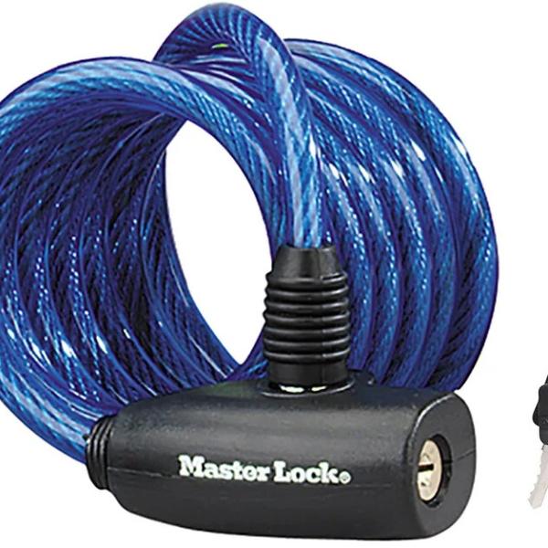 Cadeado de Bloqueio p/ Bicicletas c/ 2 Chaves (Azul) - MASTER LOCK