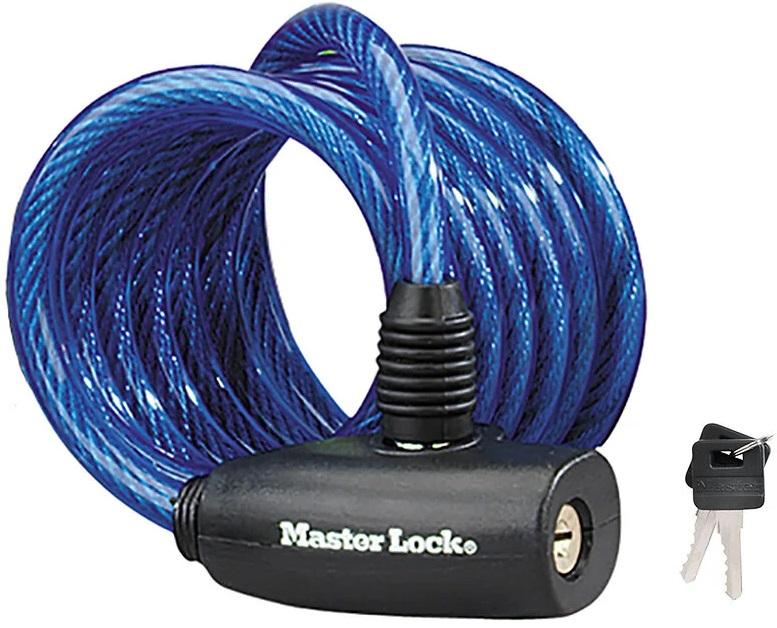 Cadeado de Bloqueio p/ Bicicletas c/ 2 Chaves (Azul) - MASTER LOCK