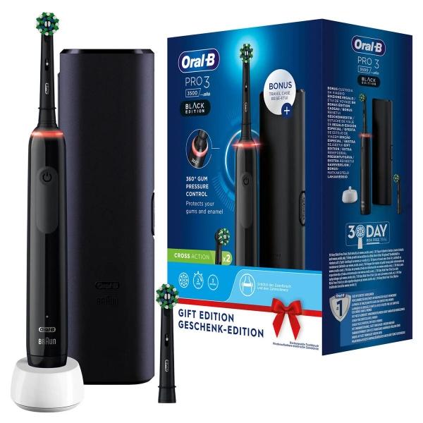 Escova de Dentes Elétrica Pro 3 3500 (Preto) - ORAL - B