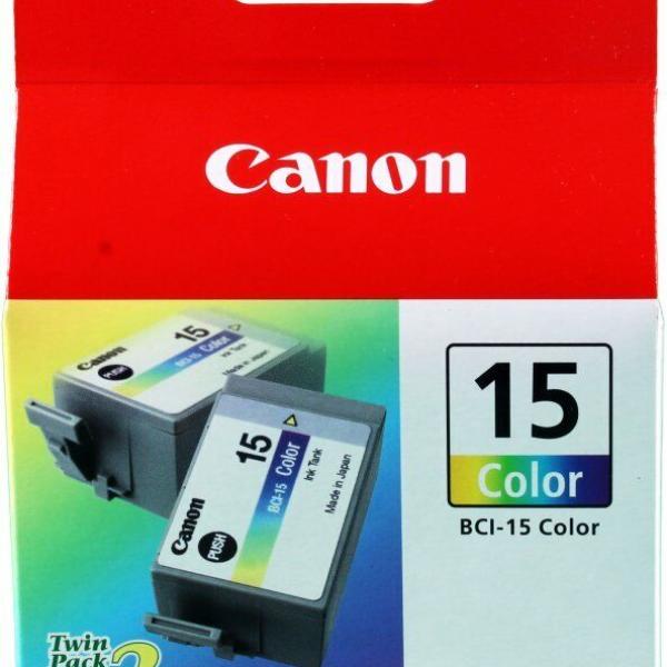 Tinteiro BCI - 15 (Ciano/Amarelo) - CANON