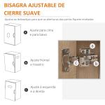Aparador Moderno com 2 Portas 1 Gaveta e 3 Prateleiras Abertas Aparador Auxiliar de Armazenamento 80x30x96,5cm Madeira