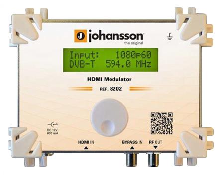 Modulador Digital HDMI FULL HD 1080p c/ Display para DVB - T/DVB - C/DMB - T e ATSC - Johansson