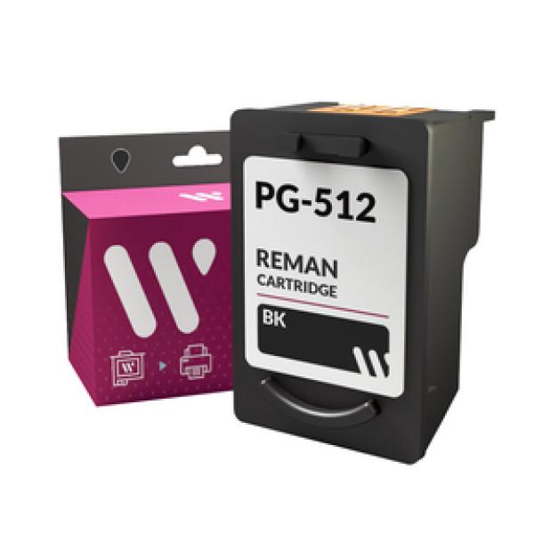 Tinteiro Remanufaturado Canon 512 BK — Recondicionado