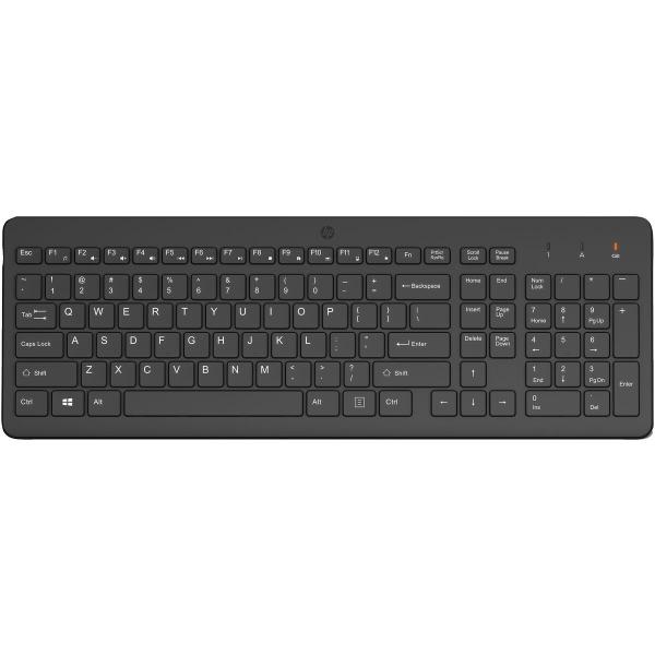 Teclado sem Fios HP 225 Preto Qwerty espanhol QWERTY