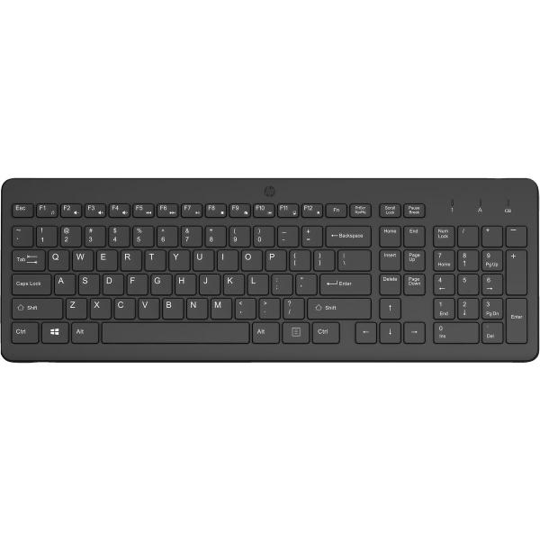 Teclado sem Fios HP 225 Preto Qwerty espanhol QWERTY