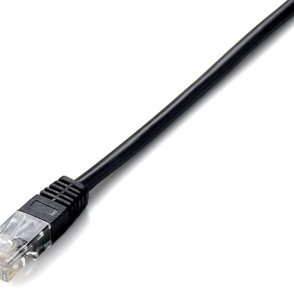Cabo de Rede RJ45 U/UTP Cat.5e Preto (7,5 mts) - EQUIP