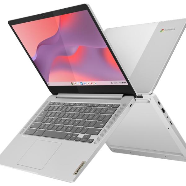 Portátil IdeaPad Slim 3 Chromebook 14 14M868 8GB/128GB Full HD (Cloud Grey) - LENOVO
