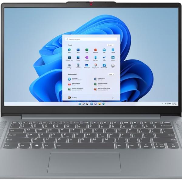 Portátil 14 IdeaPad Slim 3 14AMN8 AMD Ryzen 5 40 Full HD 8GB/512GB SSD (Arctic Grey) - LENOVO