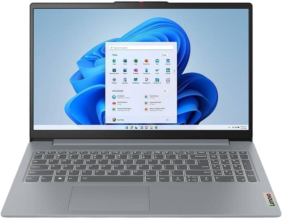 Portátil 15.6 IdeaPad Slim 3 15AMN8 AMD Ryzen 5 40 8GB/512GB (Arctic Grey) - LENOVO