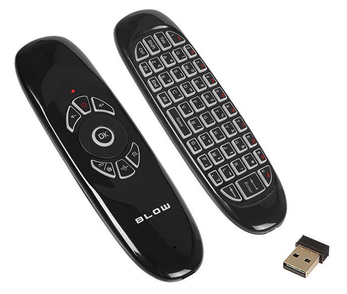 Comando / Teclado Multimédia Air Mouse 2 - EM - 1 s/ Fios (KS - 3) - BLOW