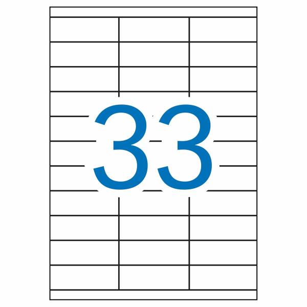 Etiquetas adesivas Apli 1270 Branco 100 Folhas 70 x 25,4 mm