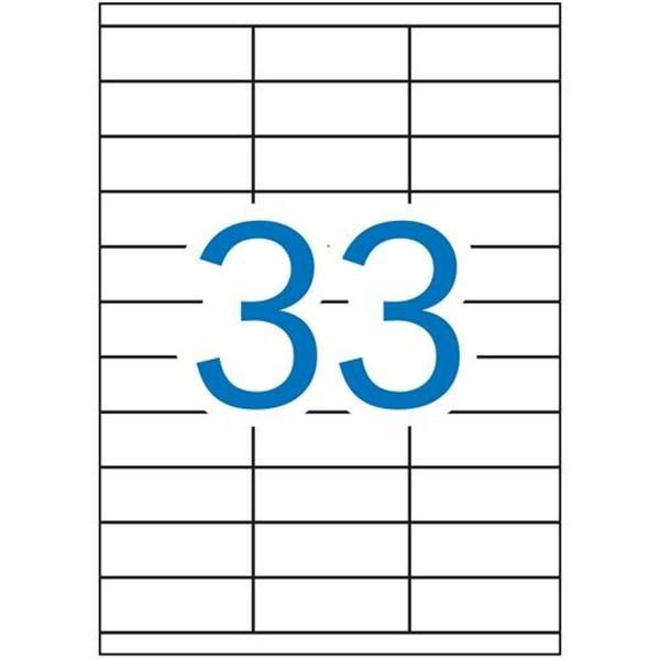 Etiquetas adesivas Apli 1270 Branco 100 Folhas 70 x 25,4 mm