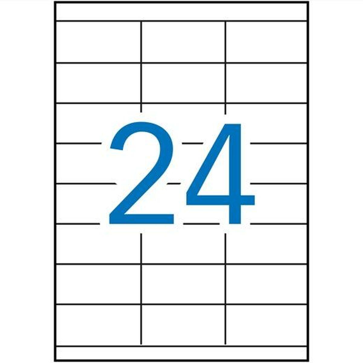 Etiquetas adesivas Apli 1272 100 Folhas 70 x 35 mm Branco