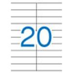 Etiquetas adesivas Apli 01299 100 Folhas 105 x 29 mm Branco