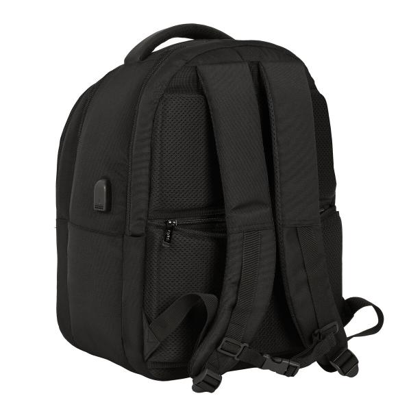Mochila para Portátil e Tablet com Saída USB Safta Business Preto (31 x 45 x 23 cm)