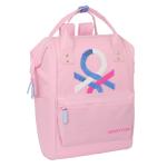 Mochila para notebook Benetton benetton Cor de Rosa 27 x 40 x 19 cm