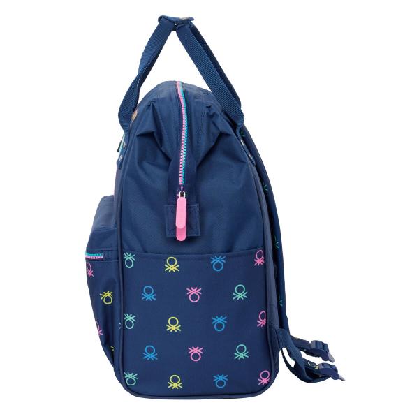 Mochila para notebook Benetton Cool Azul Marinho 27 x 40 x 19 cm