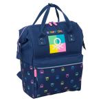 Mochila para notebook Benetton Cool Azul Marinho 27 x 40 x 19 cm