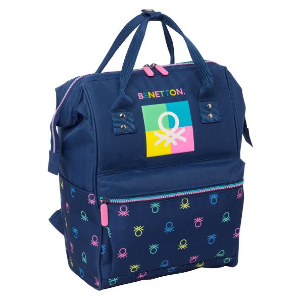 Mochila para notebook Benetton Cool Azul Marinho 27 x 40 x 19 cm