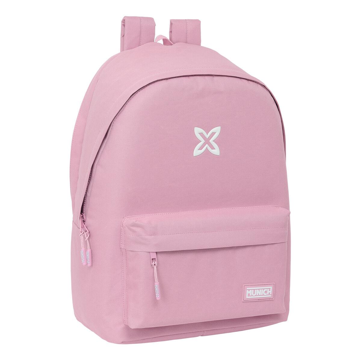 Mochila para notebook Munich Basic Cor de Rosa 31 x 44 x 18 cm