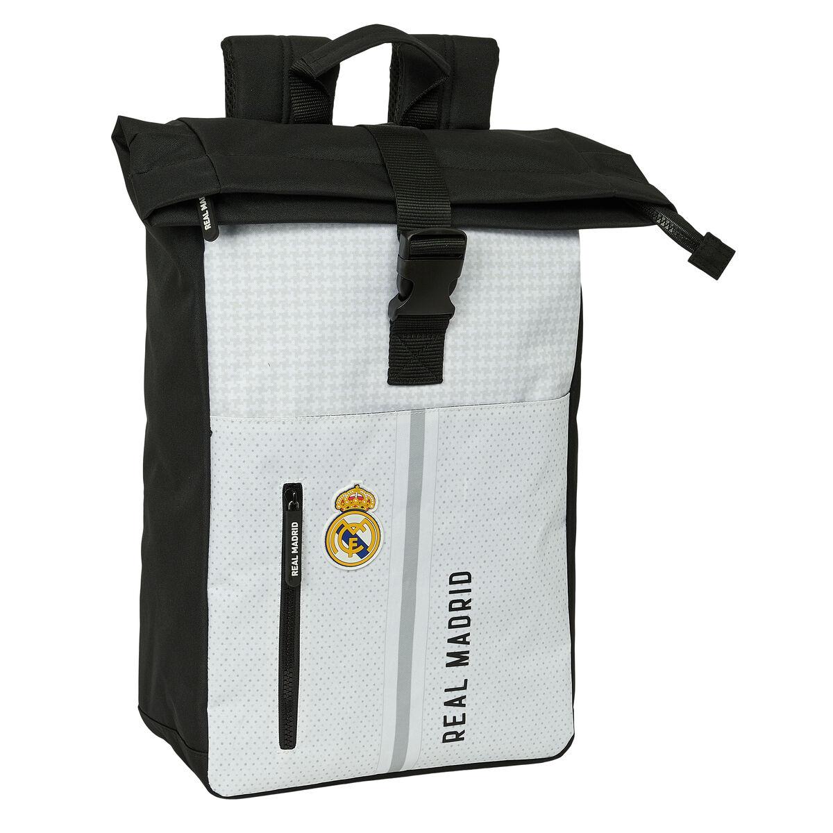 Mochila para notebook Real Madrid C.F. 24/25 Branco Cinzento 28 x 42 x 13 cm