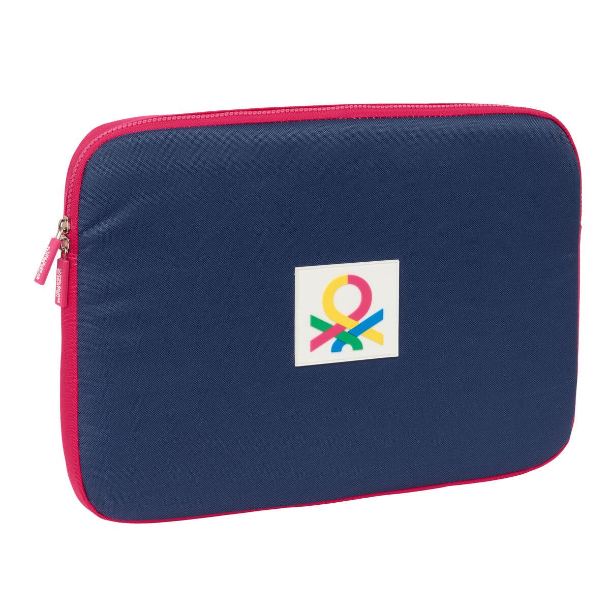 Capa para Portátil Benetton Cherry Cereja Azul Marinho 15,6'' 39,5 x 27,5 x 3,5 cm