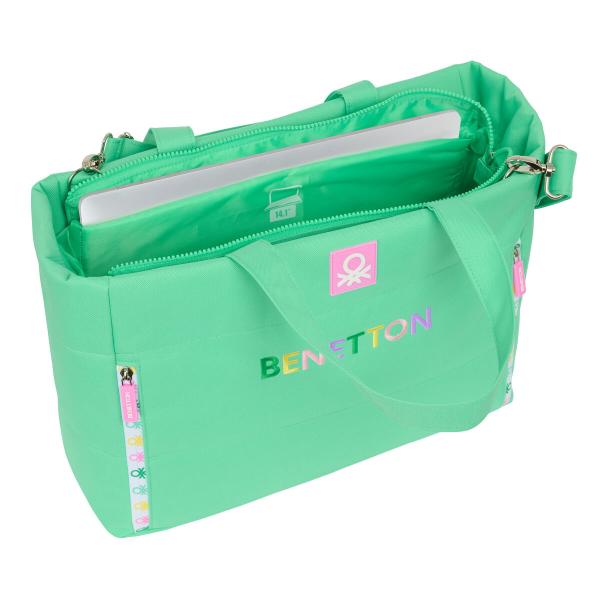 Mala para Portátil Benetton Mint 40 x 31 x 17 cm